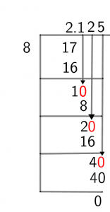 2 1 8 as a decimal
